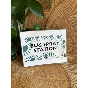 Bug Spray station sign